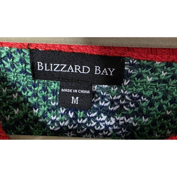 Blizzard Bay Ugly Christmas Sweater Size Medium Deer Hunting Holiday Drinking - Picture 2 of 9